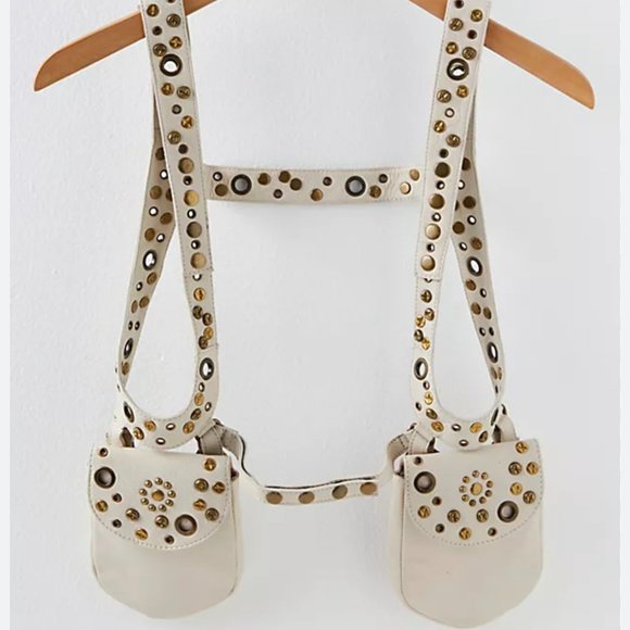Free People Accessories - Free People Drops Of Jupiter Studded Harness Size S/M Retail $128